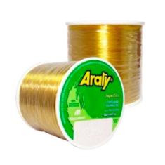 Linha Monofilamento Araty Superflex 1/4 LB Ouro  Mazzaferro