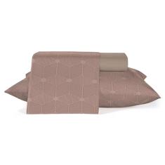 Jogo de Cama 100% Algodão Teka Diamante Solteiro