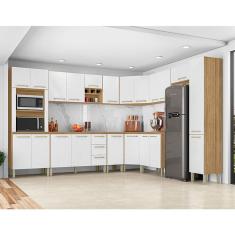 Cozinha Modulada Ambiente Ametista Composição 1 Freijó Supremo - Kits Paraná