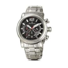 Relógio Pulso Jean Vernier Masculino Aço Cronografo Jv00196