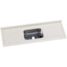 Pia de Cozinha em Mármore Sintético com Cuba em Aço Inox 150CMX55CM Aj