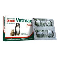 Vermífugo Vetnil Vetmax Plus 700Mg - 4 Comprimidos