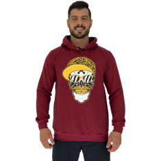 Blusa Moletom Tradicional Com Touca MXD Conceito Caveira Sorridente, M