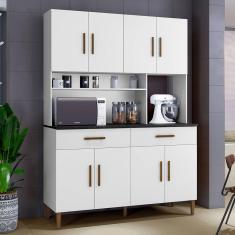 Armario De Cozinha 8 Portas 2 Gavetas Fortaleza