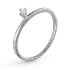 Anel de Prata Solitário Luz - Sal do Mar, Prata, 22