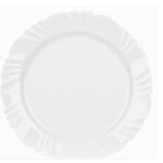 Prato Raso Duralex Opaline Pétala Branco Com 25,5 Cm  - Nadir