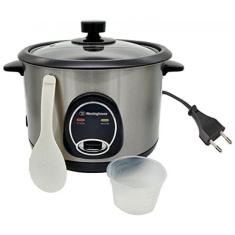 Panela de Arroz Elétrica 1.8L Multifuncional com Desligamento Automático, 700W, 110v, WESTINGHOUSE, Prateado