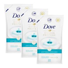 Kit 3 Sabonete Líquido Dove Antibacteriano Cuida e Protege Refil 200ml