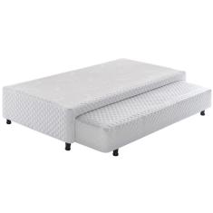 Base Box Solteiro Auxiliar Somiê Ecoflex Branco