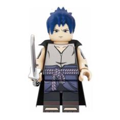 Boneco Blocos De Montar Uchiha Sasuke Personagem Naruto
