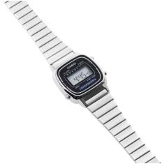 Relógio Casio Vintage La670wa-1df Prata Feminino
