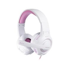 Fone De Ouvido Gamer Gorky P3 Oex Branco com Rosa Hs413