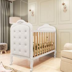 Berço Mini Cama com Capitonê Elô  Móveis Peroba
