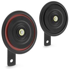 Par Buzina Automotiva Universal Paquerinha Bibi 12V Som Grave e Agudo 