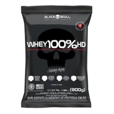 Whey Protein 100% Hd Concentrado, Isolado E Hidrolisado 900G -  Black