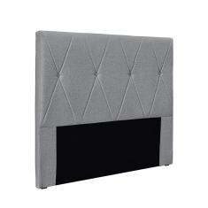 Cabeceira Cama Box Casal 140 cm Aquilla Linho Cinza S04 - D`Rossi