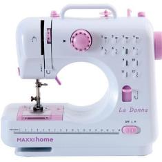 Máquina De Costura 12 Pontos Mh1705 Maxxi Home Branca Bivolt, Bivolt