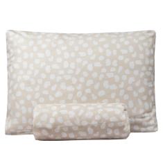 Jogo De Lençol Solteiro Bouti Basic Estampado 180 Fios 2 Peças - Poa Creme