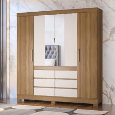 Guarda Roupa Casal 4 Portas Cadis Touch Móveis - Demóbile