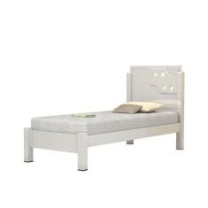 Cama De Solteiro Luiza 0.90 Branco - Vitamov