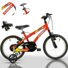 Bicicleta Infantil Masculina Baby Boy Aro 16 Athor Rodinhas-Masculino