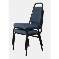 02 Cadeiras Empilhável Para Hotelaria Linha Hotel Jersey Azul