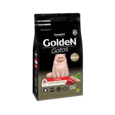 Ração Golden Gatos Castrados Carne -  1 Kg - Premier