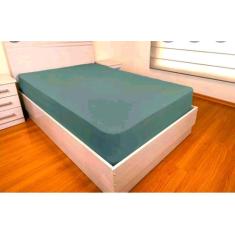 Lençol Avulso Com Elástico Malha Queen 1600 Fios - goldsun, Azul