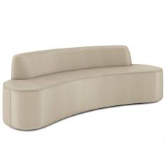 Sofá 3 Lugares Para Sala De Estar Living 180cm Koane D06 Facto Pérola - Mpozenato