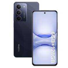 Realme C75X Smartphone 6GB RAM 128GB ROM Tela de 6.67" IP69 Provação de água NFC Dual SIM 4G (Azul)
