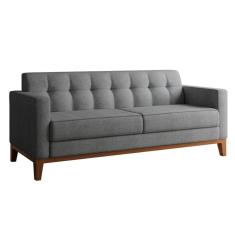 Sofá 3 Lugares Narvik Linho Cinza