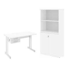 Escrivaninha 120 e Armario Grécia Branco