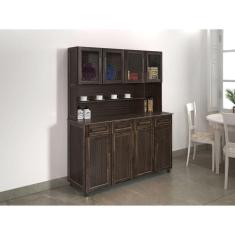 Armário para Cozinha 8 Portas São Luis Imbuia Marroml