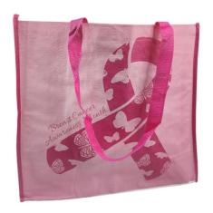 Bolsa Ecobag Conscientizaçao Cancer de Mama Dobravel Ecologica Sacola 