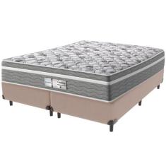 Cama Box e Colchão Evolution Molas Ensacadas Queen Probel,  Bege