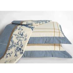 Jogo Cama Lençol Martin Queen Percal 180 Fios 4 Peças - Palha - CASA S