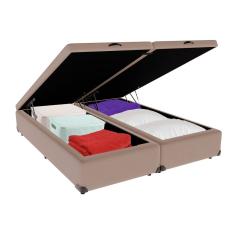 Cama Box Baú King 193x203 Bege