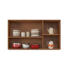 Armário De Cozinha Modulado Firenze 3 Portas 120cm Amendola-nude Prime Tx - Demóbile