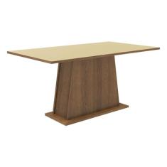 Mesa Madesa Retangular Tampo de Madeira 5364 - Rustic/crema