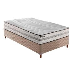 Cama Box Solteiro: Colchão Espuma D33 Paropas Pasquale Plus + Base CRC
