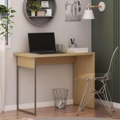 Mesa Escrivaninha 100cm Pé em Metalon Infinity - Genialflex