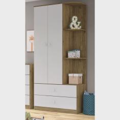 Guarda Roupa de Bebê 2 Portas Sonho Encantado Espresso Móveis