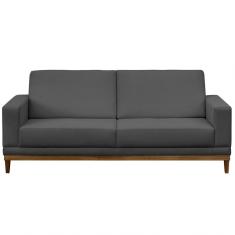 Sofá Kayrós 145cm 2 Lugares D05 Suede Cinza Mpozenato