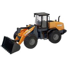 Trator Pá Carregadeira Case 580N Usual Réplica Realista Escala 1 por 2