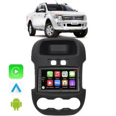 Kit Multimidia Carplay/Android-Auto Ford Ranger 2012 A 2016 7" Comando