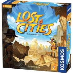 Jogo de cartas Lost Cities - 6ª expedição | Tabuleiro de dois lados | Reiner Knizia | Um jogo Kosmos