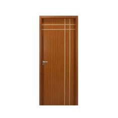 Kit Porta de Madeira Decorada 215x84cm com Batente de MDF Ultra 16cm Mantiqueira MGM Mogno