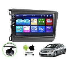 Central Multimidia Honda Civic 12 a 16 Com Moldura e Camera - Polipart