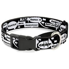 Buckle-Down Coleira para cães martingale - bolhas de patinadora