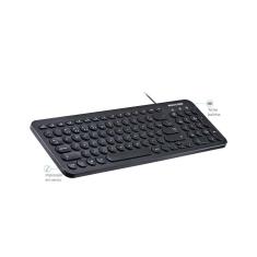 Teclado Multimídia Teclas Redondas Preto USB Multilaser - TC234